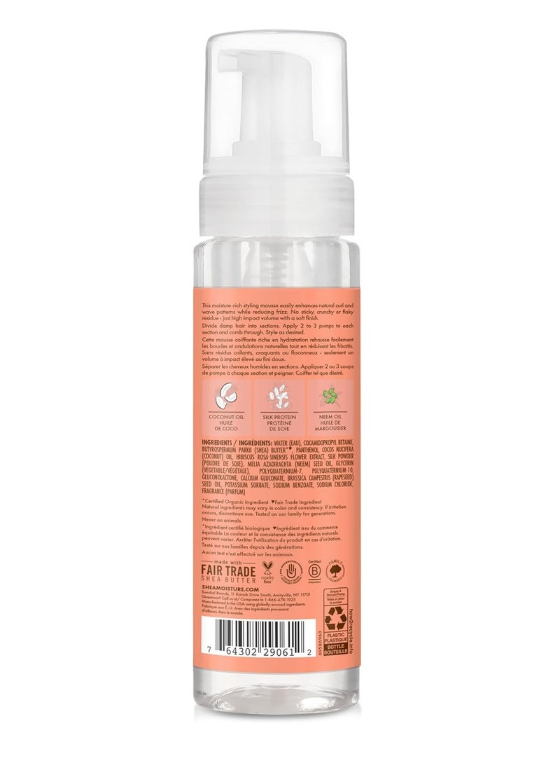SheaMoister - Foam for wavy hair without frizz with coconut and hibiscus from Shea Moisture 220 ml - Image 1