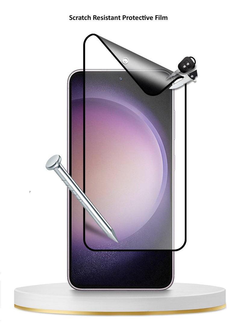 Wtech Nano Ceramic Anti Fingerprint Matte Screen Protector For Samsung Galaxy S23 / Samsung Galaxy S22 Clear/Black - Image 3