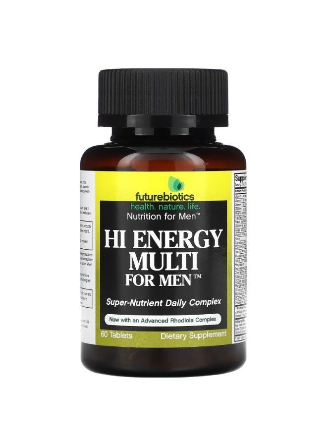 Futurebiotics, Hi Energy Multi For Men, 60 Tablets - Image 1