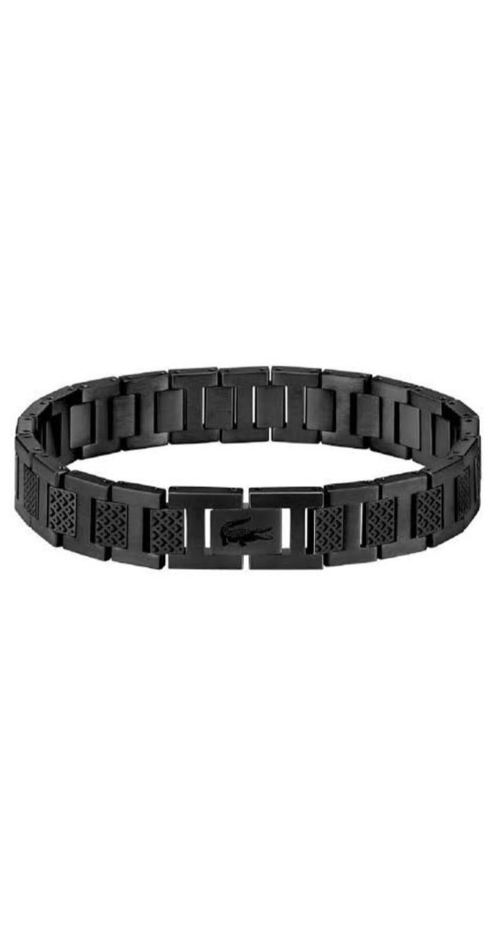 لاكوست سوار لاكوست للرجال من مجموعة STENCIL Link المصنوع من الفولاذ المقاوم للصدأ - Image 1