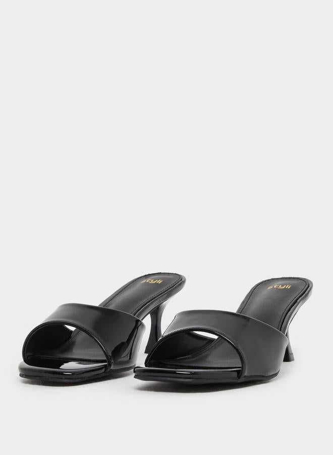 Styli Styli Solid Open Toe Stiletto Heel Sandals  - Image 2