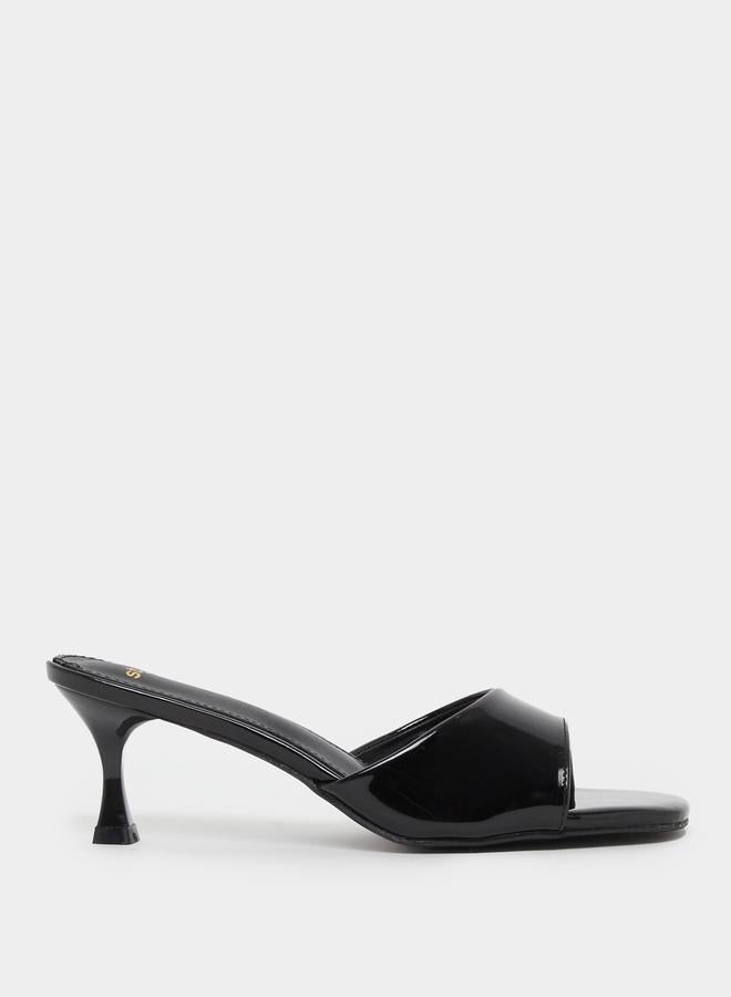 Styli Styli Solid Open Toe Stiletto Heel Sandals  - Image 1