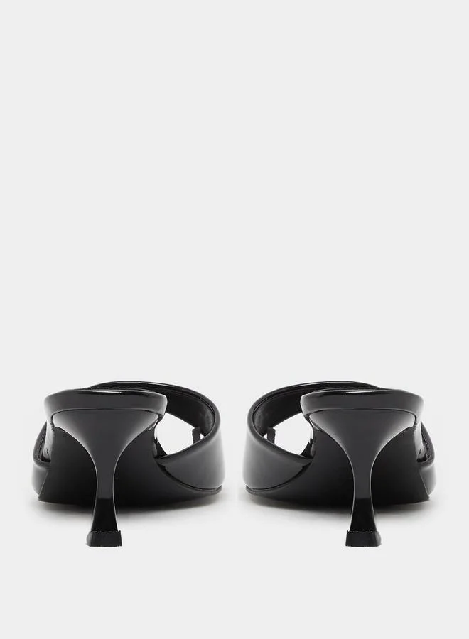 Styli Styli Solid Open Toe Stiletto Heel Sandals
