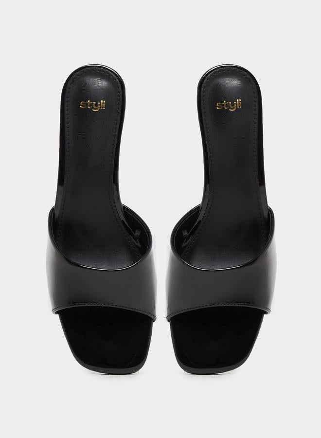 Styli Styli Solid Open Toe Stiletto Heel Sandals  - Image 5