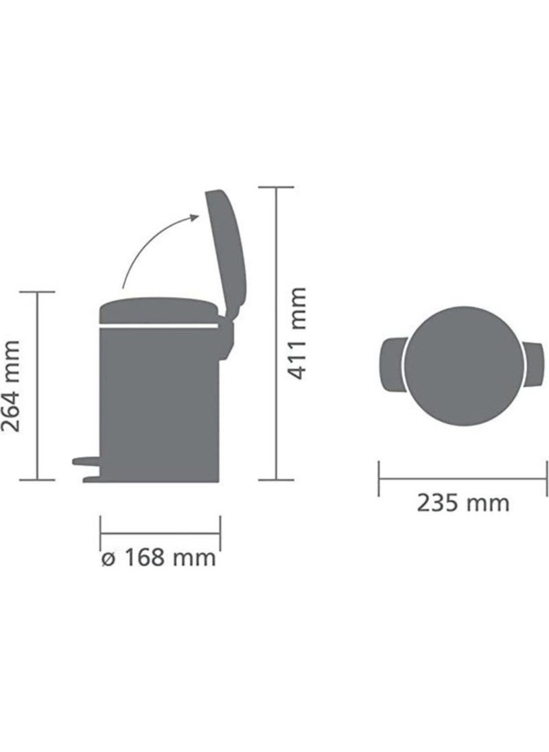 Trash Can Newicon Pedal 3 Lt Matt Black - pzsku/Z4BD1805EB66CD97DE5C9Z/45/_/1739802763/b3363449-6412-40d3-a6ba-d9f64b4b0ae1