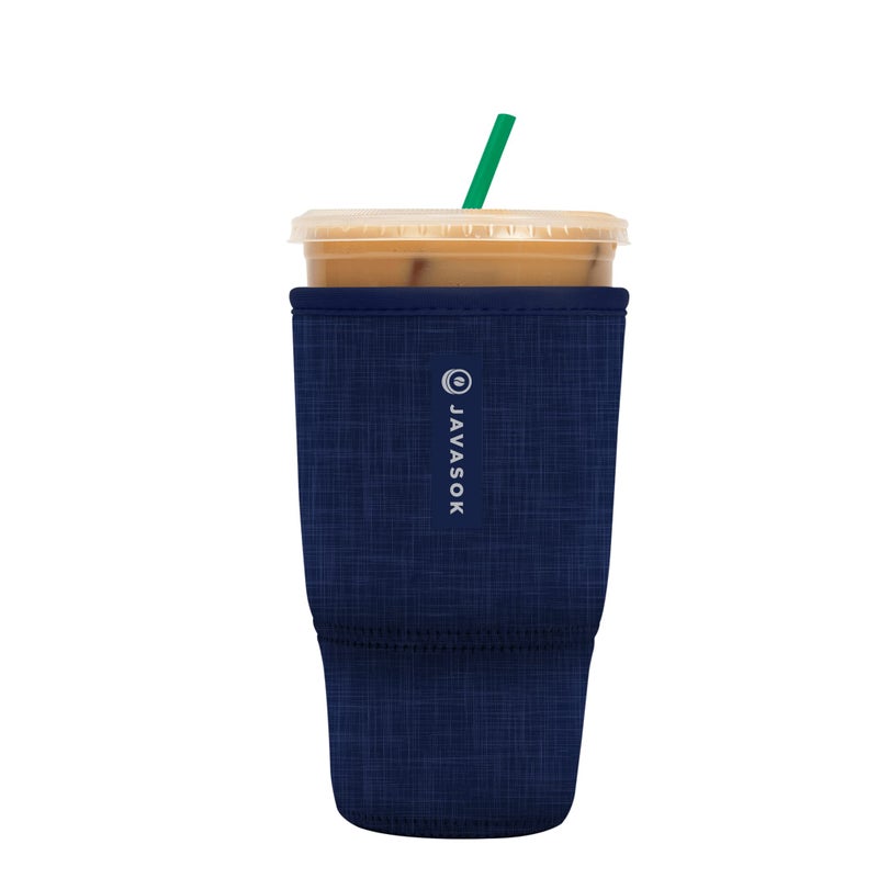Sok It Sok It Java Sok Iced Coffee & Cold Soda Insulated Neoprene Cup Sleeve (Blue Jean  Large: 30-32oz) - Image 1