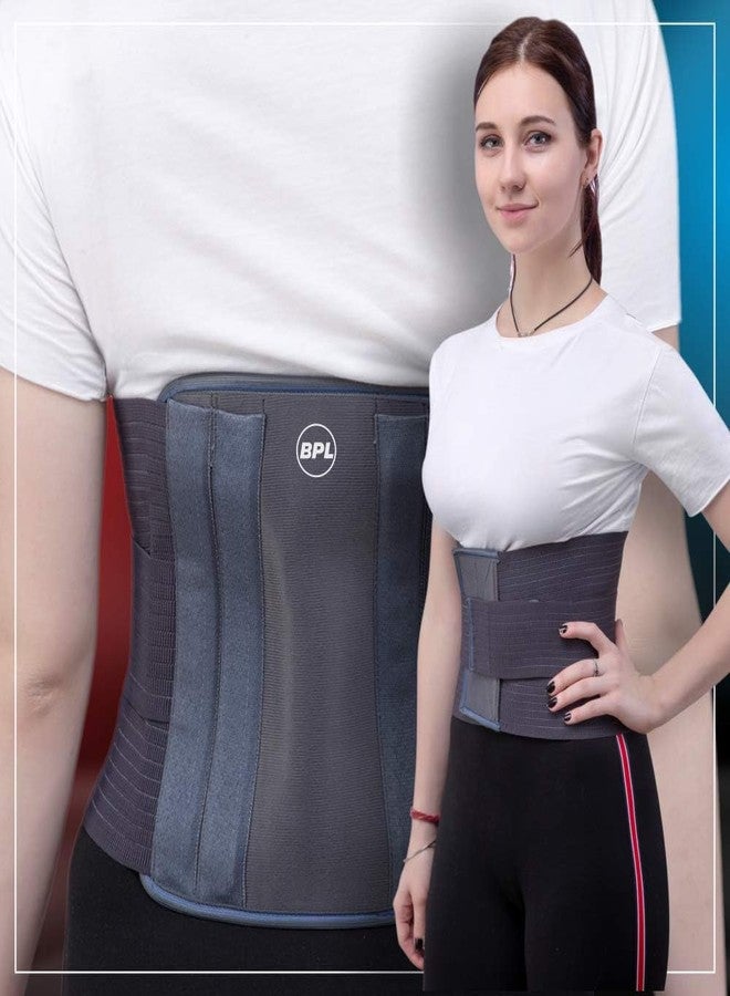BPL Medical Technologies Orthocare Contoured Adjustable Lumbar Support Pain Relief Orthopedic Sacral Belt Waist Wrap Lower Back Pain Sprain Strain Injury recovery for Men and Women - M - Image 3
