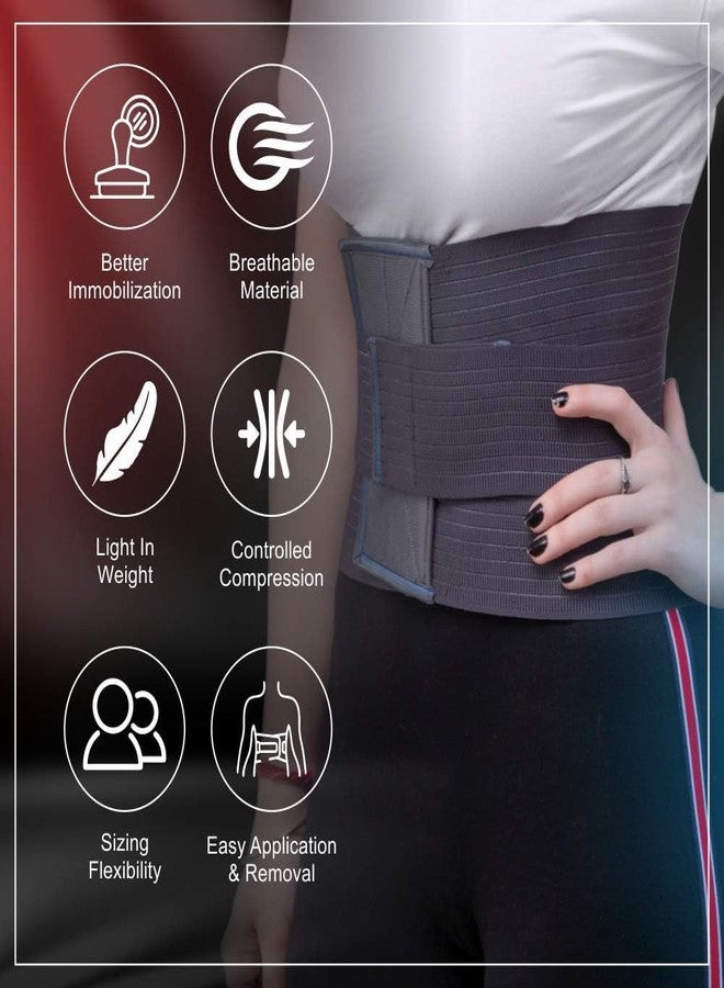 BPL Medical Technologies Orthocare Contoured Adjustable Lumbar Support Pain Relief Orthopedic Sacral Belt Waist Wrap Lower Back Pain Sprain Strain Injury recovery for Men and Women - M - Image 4