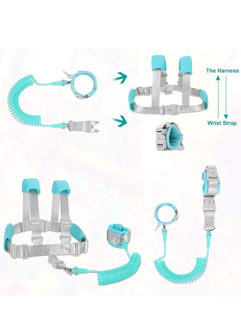 Captaintech Anti Lost Toddler Leash with Backpack Harness Wrist Link for Child Safety Wristband Leash Keep Your Runner Close and Safe in Crowd Public Events Metal Connectors & Rotate 360 Degrees - Image 3