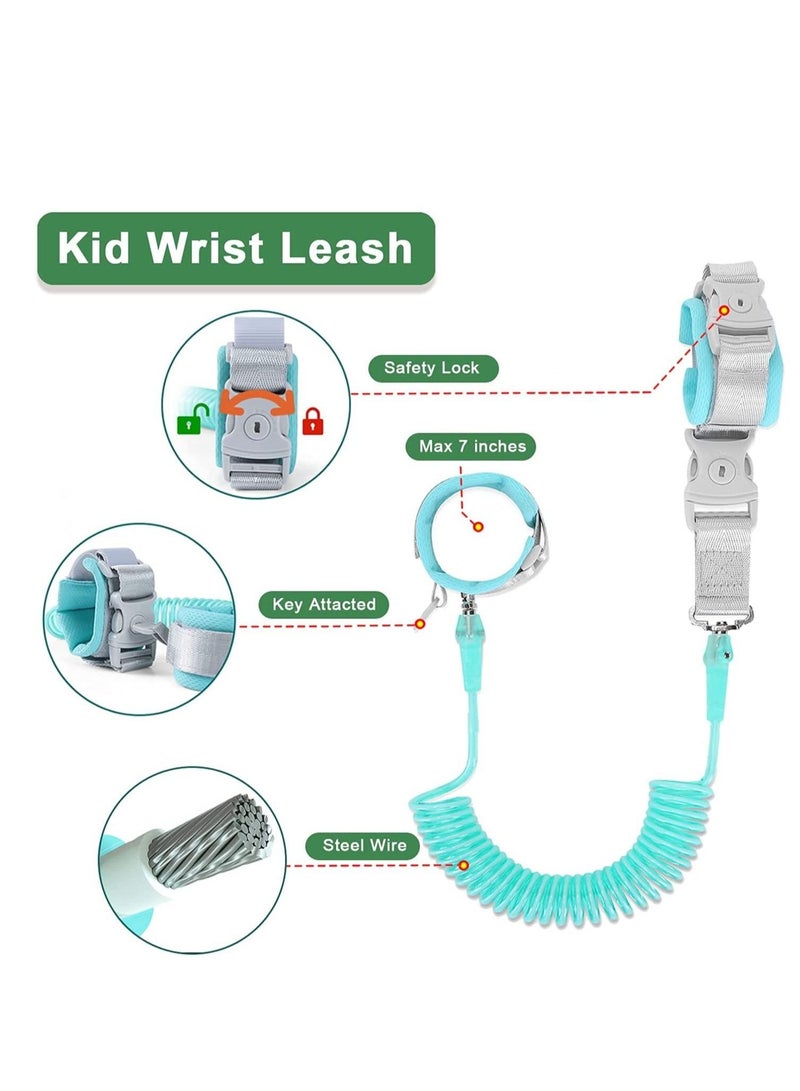 Captaintech Anti Lost Toddler Leash with Backpack Harness Wrist Link for Child Safety Wristband Leash Keep Your Runner Close and Safe in Crowd Public Events Metal Connectors & Rotate 360 Degrees - Image 5