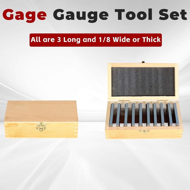 findmall 10 Pair 1/8 x 3 Accuracy Parallel Block Set .0002 Hardened Gage Gauge Tool Set - Image 5