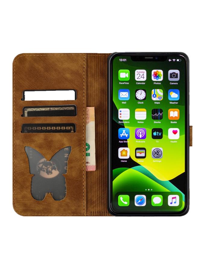 Zaboon Case For iPhone 11 Pro Max Butterfly Cat Embossing Flip Leather Phone Case - Image 4