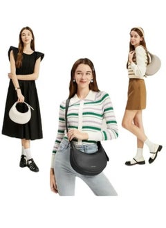 Bostanten Black Ladies Shoulder Bag Leather Crossybody Multi-use For Woman Bag  - Image 2