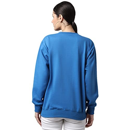 Mack JONNEY Women Regular Fit Cotton Round Neck Sweatshirts(Blue_Medium_Pack of 1)-SW_46_Blue_001-M - Image 4