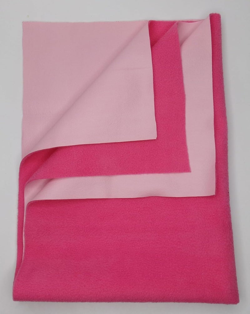 Waterproof Baby Bed Protector Extra Absorbent Quick Dry AntiPiling Fleece Dry Sheet Lightweight Extremely Soft Breathable Material Sugar Candy Large 100cm X 140cm 