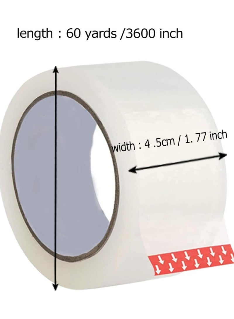 Generic Ultra Strong Clear Packing Tape – [2 Inches x 60 Yards Per Roll, (360 Yards Total)] – Heavy Duty| Strong Adhesive 2.7 Mil Packaging Tape for Sealing Boxes, Moving, Shipping & Office Supplies  - Image 3