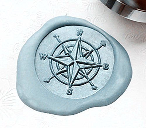 MDLG Vintage Compass Star Orientation Wax Seal Sealing Stamp Embellishment Wedding Invitation Card Snail Mail Gift Wrapping Wine Package Great Christmas Gift Idea Ocean Wax Seal Stamp Set - Image 2
