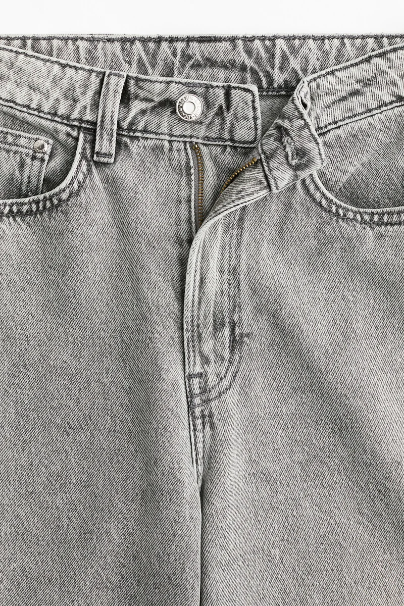 اتش اند ام جينز واسع بخصر عالي