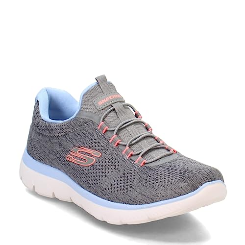 SKECHERS حذاء سنيكرز سكاتشرز للنساء من نوع ساميتس فن فلير، GYMT=رمادي متعدد، 9.5 - Image 2