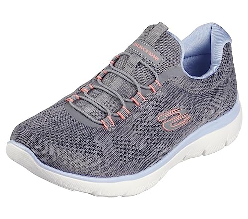 SKECHERS حذاء سنيكرز سكاتشرز للنساء من نوع ساميتس فن فلير، GYMT=رمادي متعدد، 9.5 - Image 1