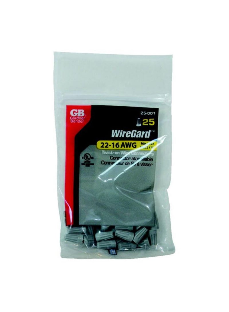 Gardner Bender WireGard 22-16 AWG Copper Wire Connectors 25Pc