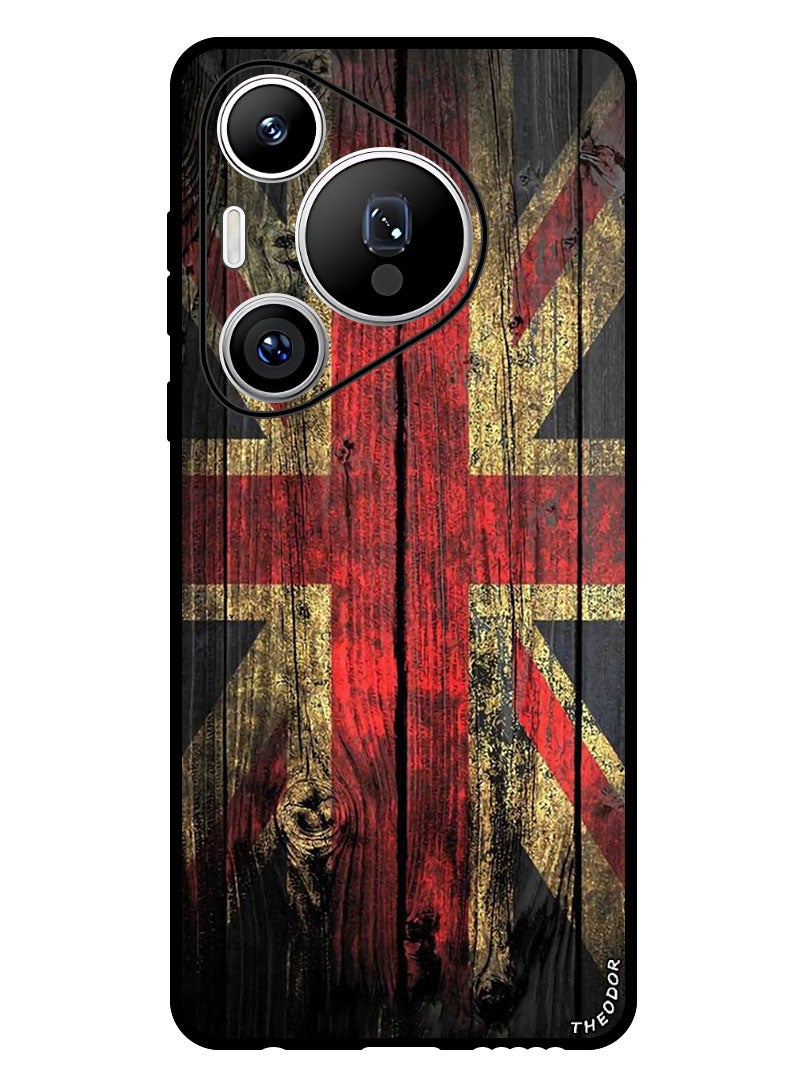 Theodor Protective Case Anti Scratch Shock Proof Bumper Cover For Huawei Pura 70 Pro Plus Vintage wood - Image 1