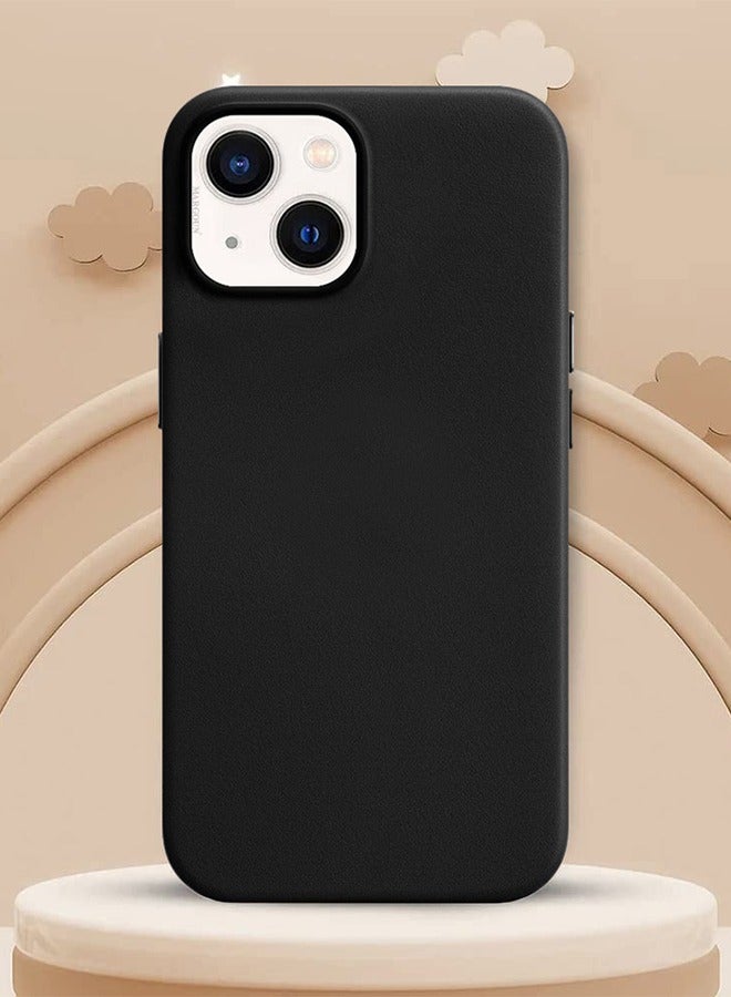 CATANES حافظة آيفون 14 وغطاء جلد مع ميغ سيف أسود - Image 3