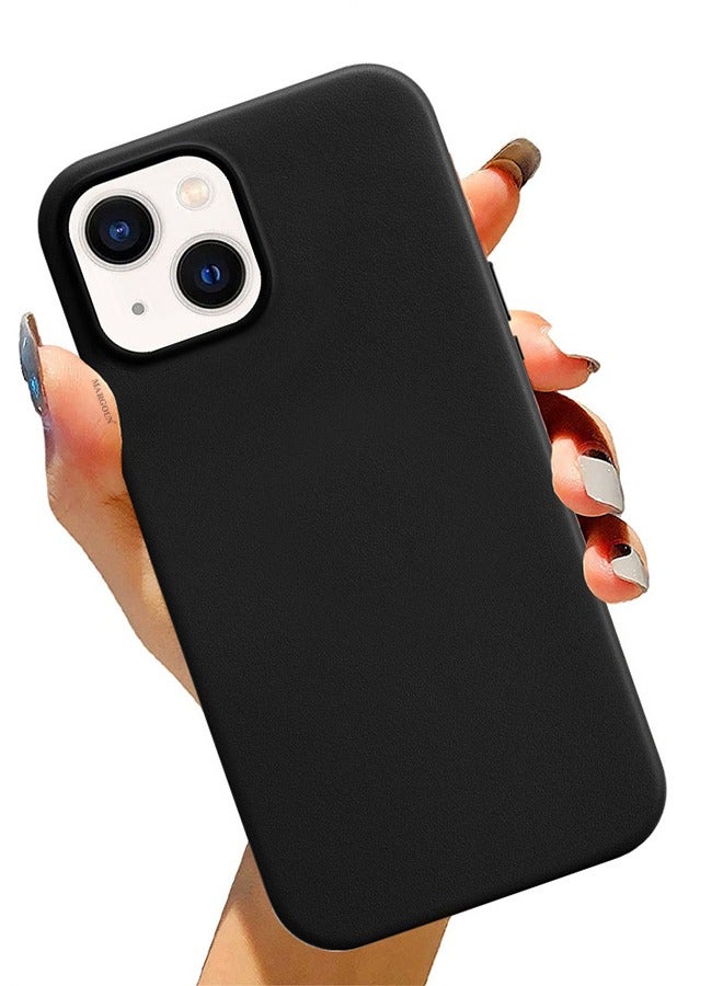 CATANES حافظة آيفون 14 وغطاء جلد مع ميغ سيف أسود - Image 2