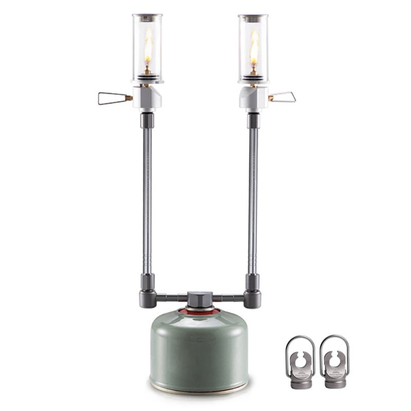Campingmoon Multifunctional Adapter: 2-In-1 Valve Conversion, 7.9In Extension Tube, Durable Material - Gas Tank Caliper, Compact Design for Camping Hiking Fishing Backpacking - Image 2