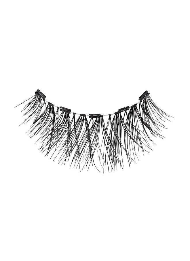 KISS - Magnetic Lashes, Tempt, 1 Pair Synthetic False Eyelashes With 5 Double Strength Magnets, Wind Resistant, Dermatologist Tested Fake Lashes Last Up To 16 Hours, Reusable Up To 15 Times - Image 1