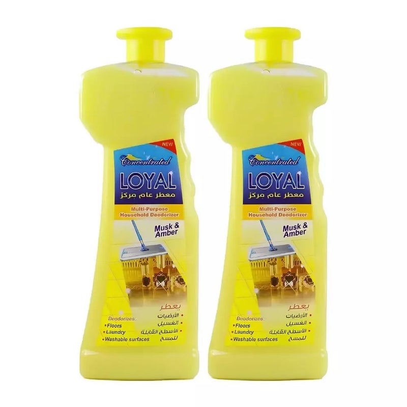 Loyal Concentrated Musk And Amber Fragranced Multi-Purpose Household Deodorizer- 2X2100ml