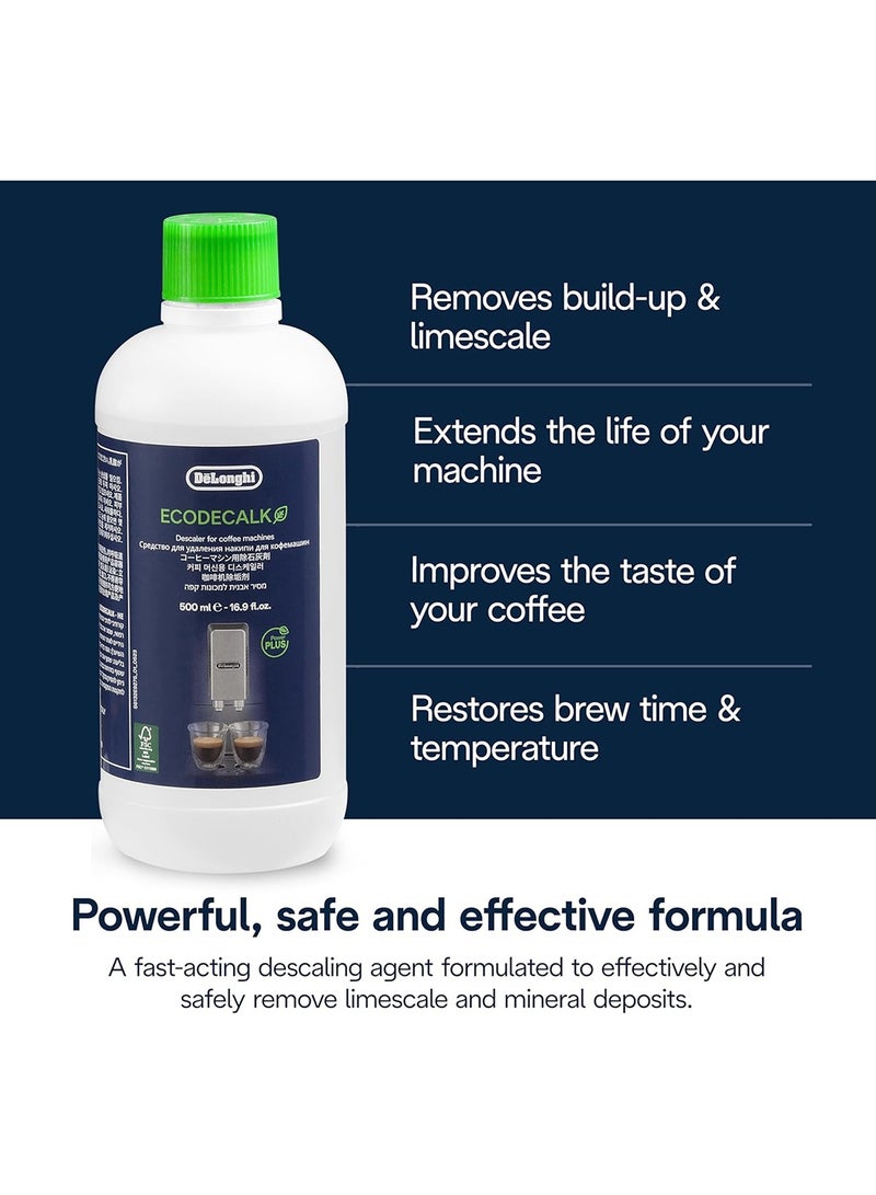 De'Longhi Natural Descaler For Coffee Machines 500 ml 240 W DLSC500 White - Image 3