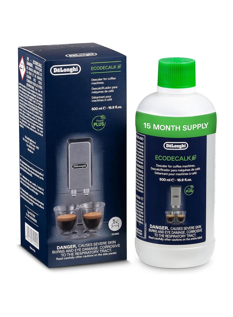 De'Longhi Natural Descaler For Coffee Machines 500 ml 240 W DLSC500 White - Image 1