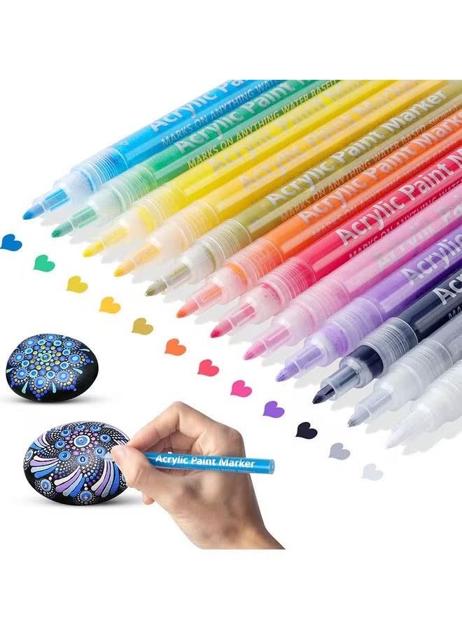 Leto ORiTi 12-Piece Painter Marker Multicolour - Image 1