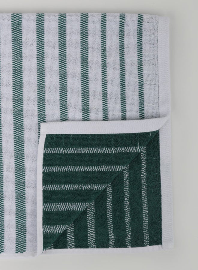 White Rose Towel 4 Piece Bathroom  Set - OASIS - 450 GSM - 100% Cotton Velour - 2 Bath  70X140 cm & 2 Hand  50x90 cm -MultiColour - Modern Stripe Design - Luxury Touch - Extra Absorbent - Image 4