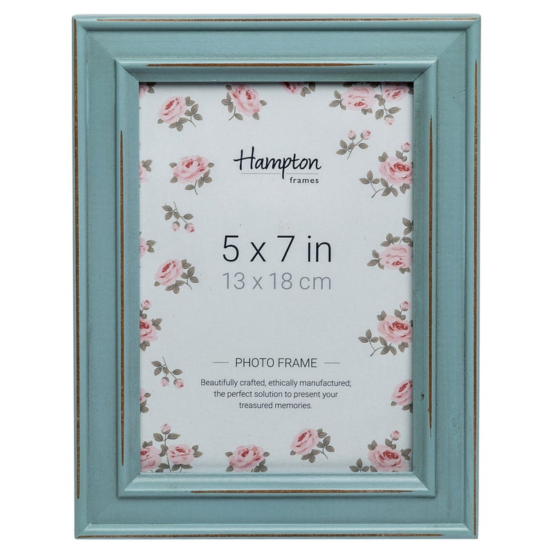 Hampton Frames PALOMA 5x7 13x18cm Light Blue Picture Photo Frame Glass PAL301957BX