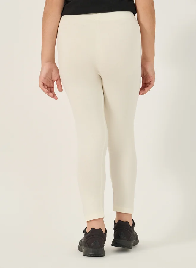 Styli Styli Solid Elastic Waistband Leggings