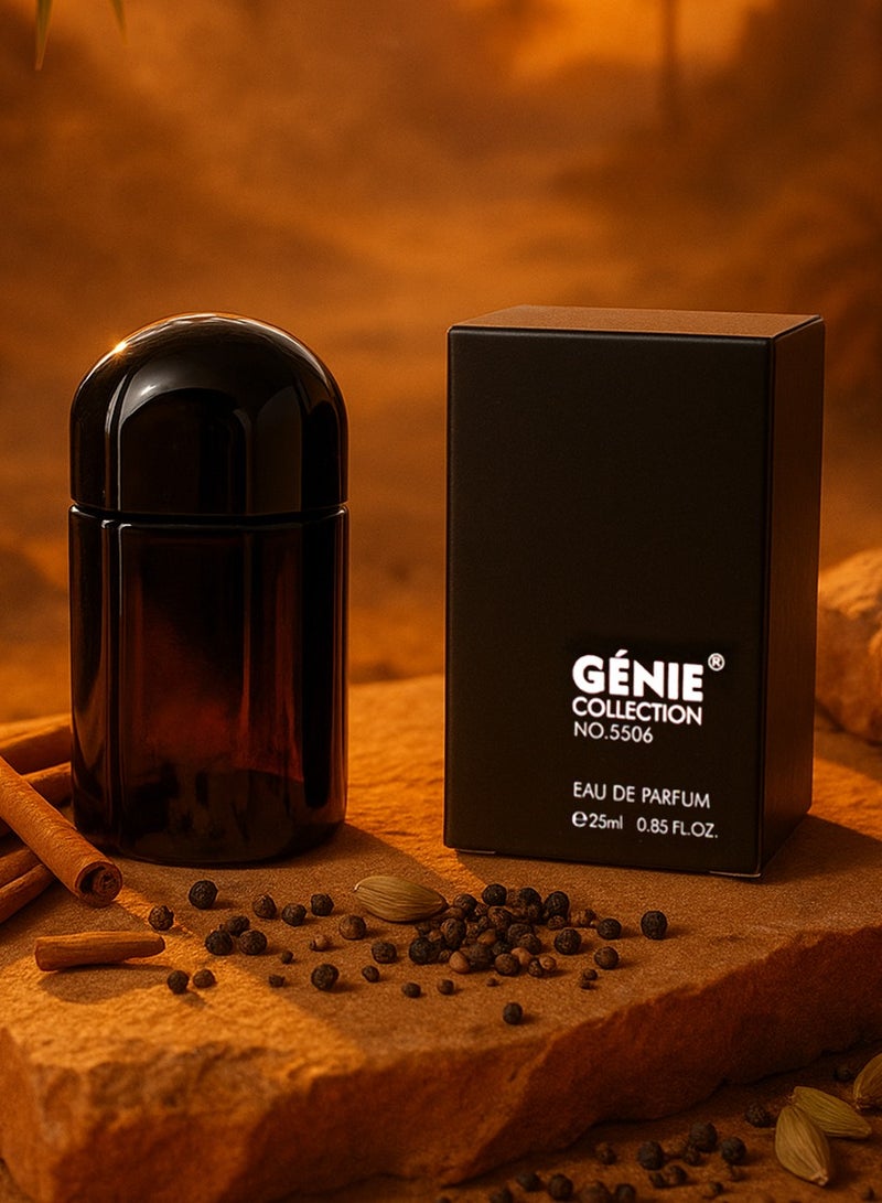 Genie Collection Luxury Men's Perfume Genie Collection No. 5506 | Long Lasting Men’s Perfume with Cardamom, Violet Leaf & Cinnamon Notes, 25ml - Image 2