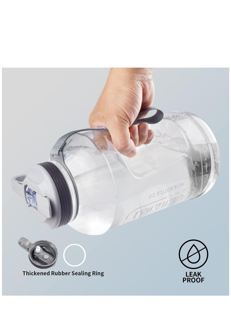 ALCOACH 2.2L Motivational Water Bottle with Handle Leak Proof Water Jug for Fitness BOTTLE-55  - Image 1