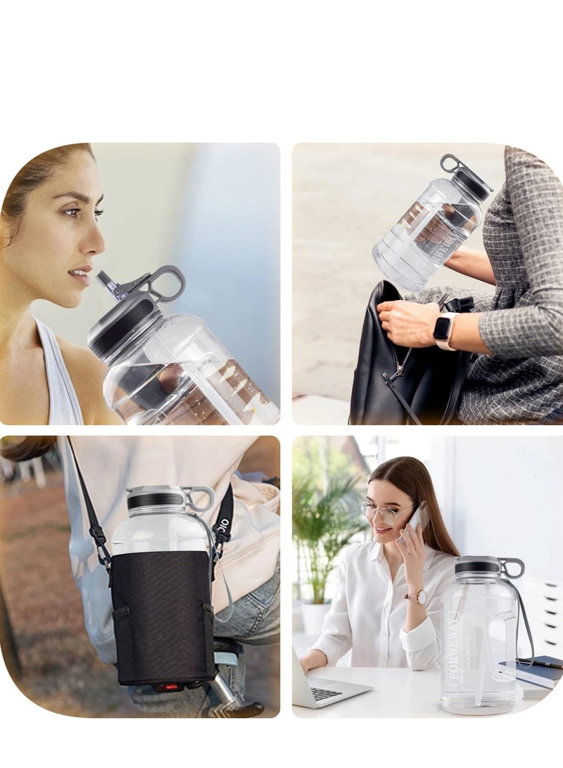 ALCOACH 2.2L Motivational Water Bottle with Handle Leak Proof Water Jug for Fitness BOTTLE-55  - Image 2