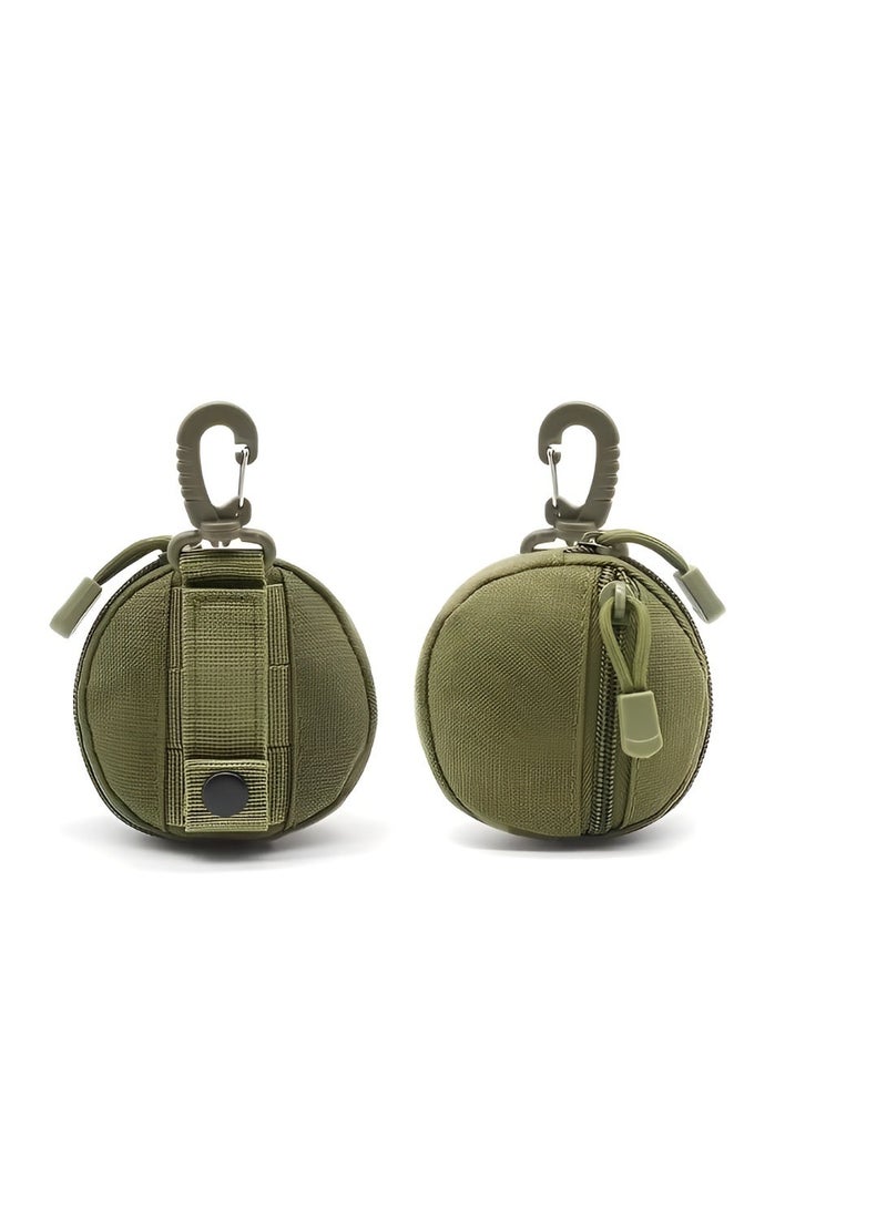 Small Portable Mini EDC Pocket Keychain Pouch with Clip | Durable Hands-Free Wallet, Coin Purse and Wireless Earbuds Storage Case for Travel and Outdoor Use - Image 1