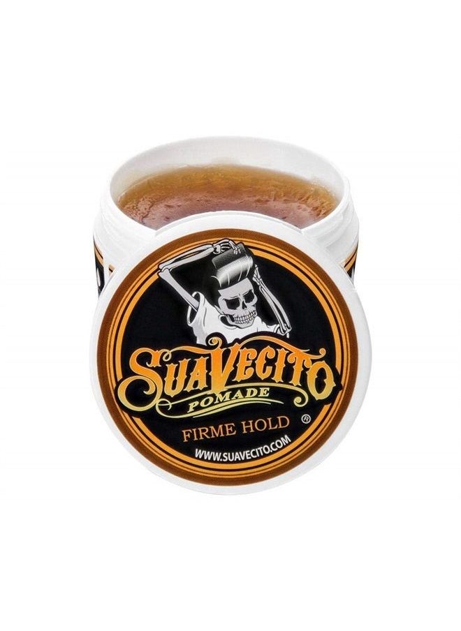 SUAVECITO Pomade Firme (Strong) Hold 5 oz, 1 Pack - Strong Hold Hair Pomade For Men - Medium Shine Water Based Flake Free Hair Gel - Easy To Wash Out - All Day Hold For All Hair Styles  - Image 3