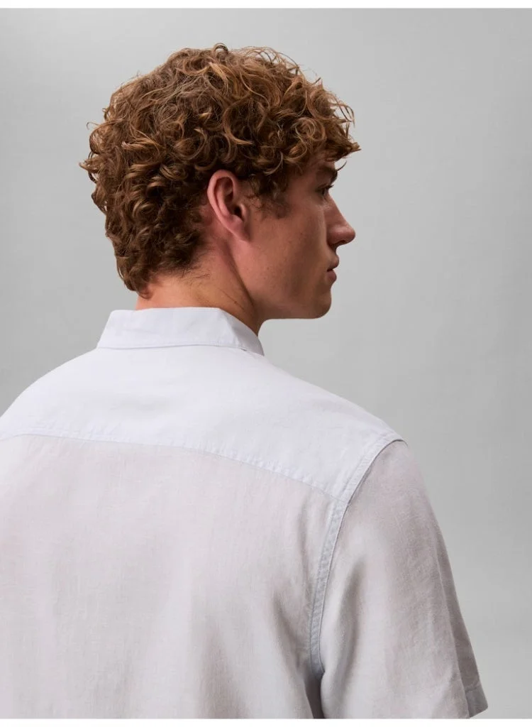 Calvin Klein Jeans Plein Air Casual Linen Shirt for Men | Best Price UAE