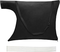 Luxiv Luxiv Blower Leaf Bag 20 X 24 Inches, Black Leaf Blower Replacement Bag Leaf Blower Vacuum Bag with Zipper and Shoulder  - Image 1