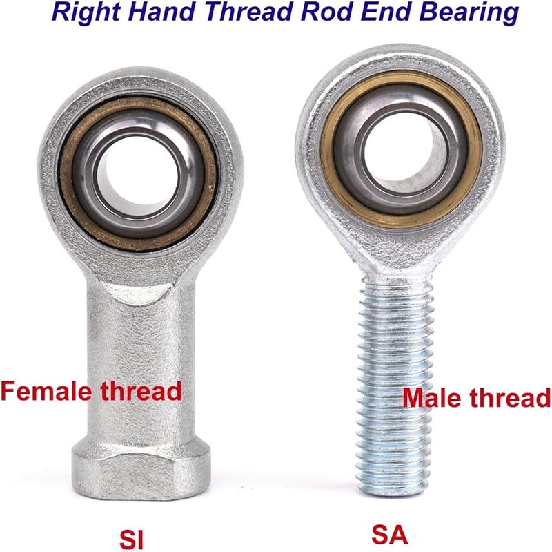 SA M8 Male Female Thread Rod End Joint Bearing Set for Machinery Automotive - Image 2