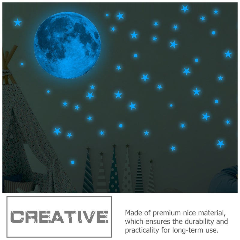 1 Set Glow in The Dark DIY Stickers Removable Planet Wall Decals Decals - Image 4