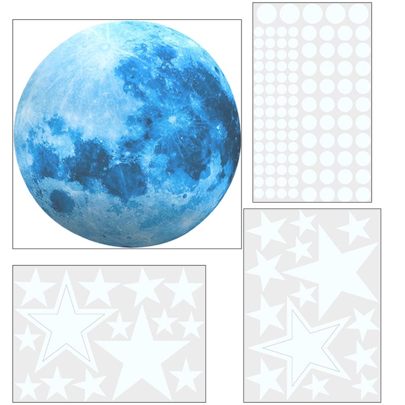 1 Set Glow in The Dark DIY Stickers Removable Planet Wall Decals Decals - Image 1