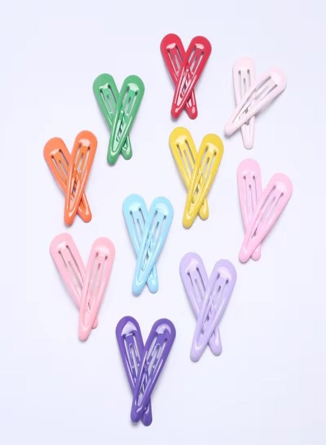 LOCKLUX 20 Pcs Hair Clips for Girls Kids Metal Snap Barrettes, Assorted Candy Color 2 Inch No Slip Hair Accessories, Daily Use Tic Tac Pins, Side Clips, Kids&babygirls Accessories - Image 2