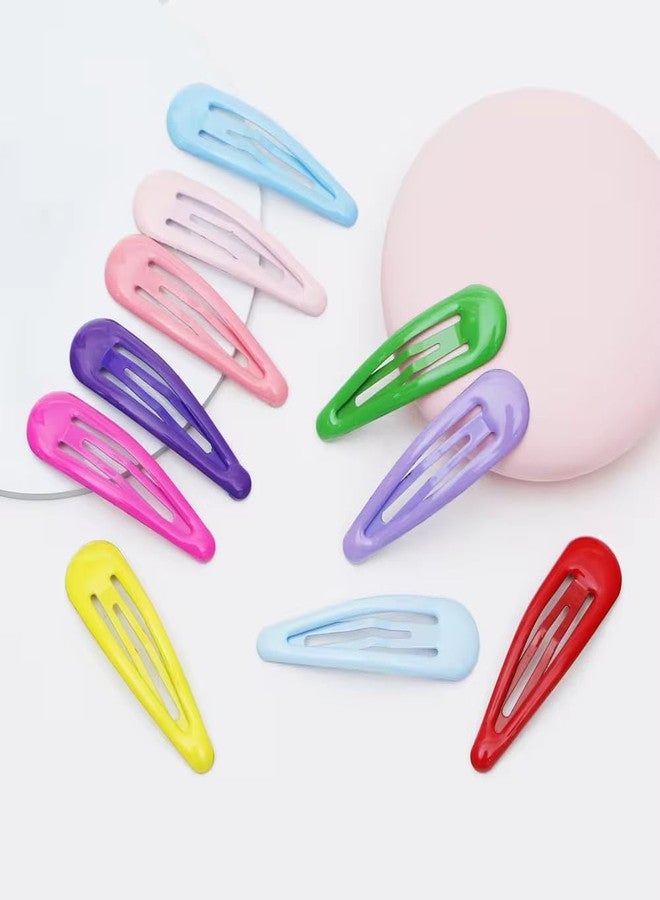 LOCKLUX 20 Pcs Hair Clips for Girls Kids Metal Snap Barrettes, Assorted Candy Color 2 Inch No Slip Hair Accessories, Daily Use Tic Tac Pins, Side Clips, Kids&babygirls Accessories - Image 3