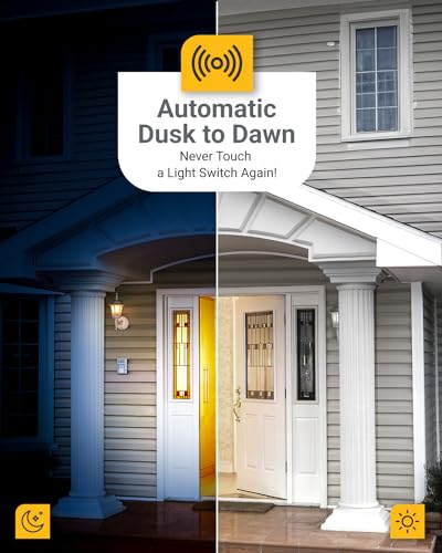 Sunco Lighting Sunco 10 Pack Dusk to Dawn LED Outdoor Light Bulb B11, Edison Filament Candelabra Bulbs for Porch Lighting, 500 LM, 5W (40W Equivalent), 3000K Warm White, E12 Base, Photocell Sensor UL - Image 2
